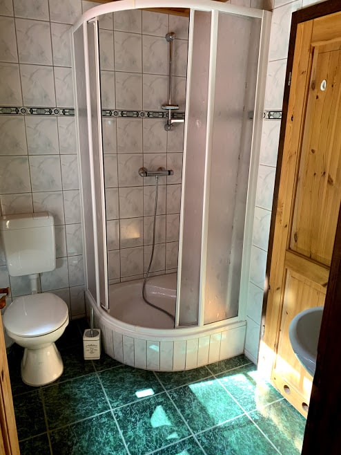 schönes Badezimmer im Ferienhaus Rheinsberg