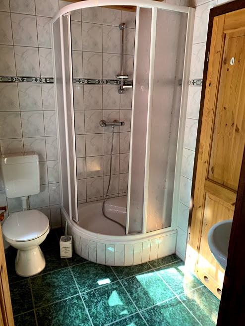 schönes Badezimmer im Ferienhaus Rheinsberg